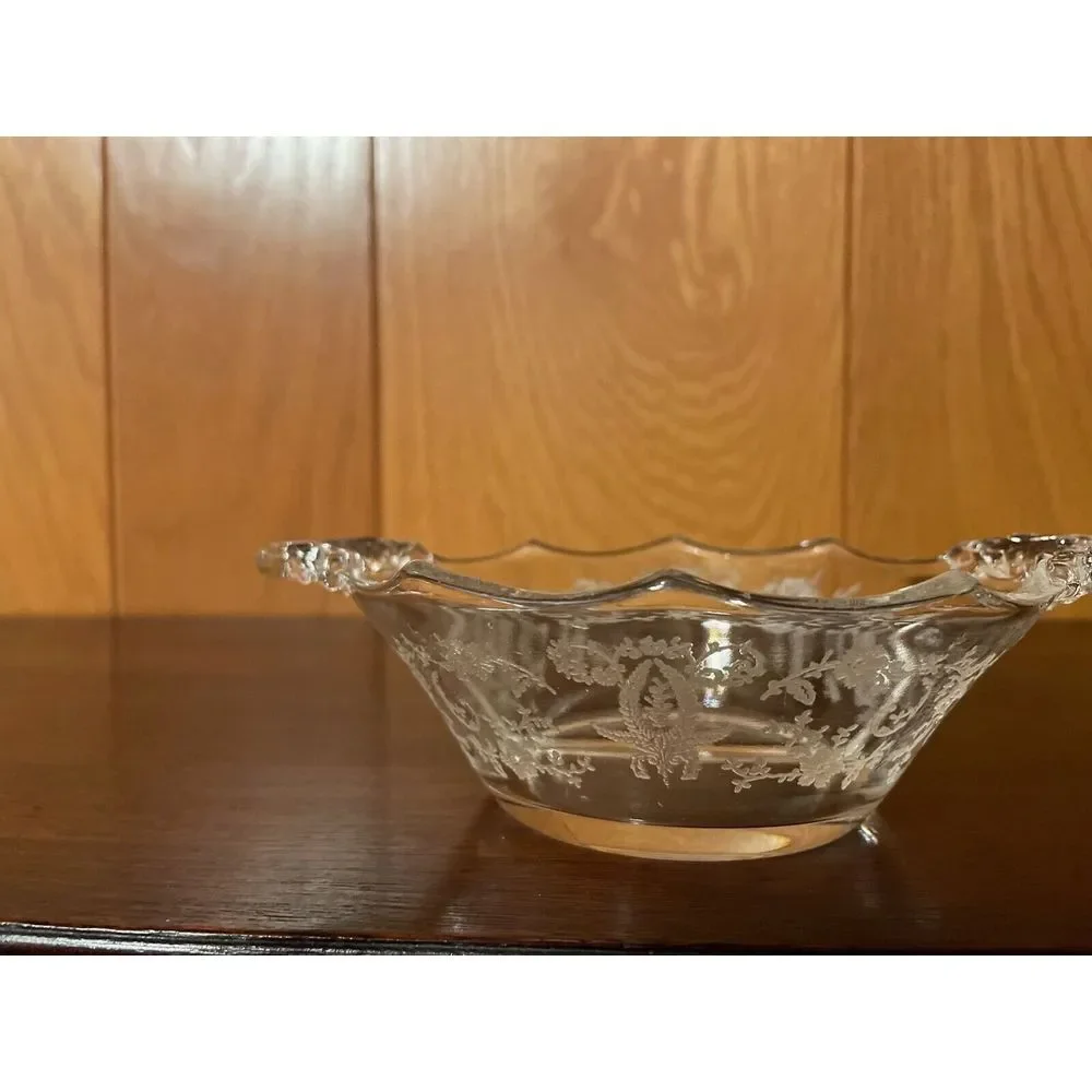 Vintage  New Martinsville/ Viking Glass Company Divided ‎ Dish Prelude Pattern 2